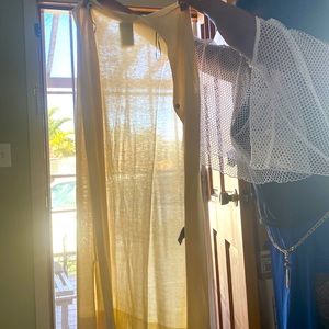 H&M long cream tunic medium